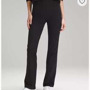 Lululemon Smooth Fit Pull On Pant Black High Rise sz 8